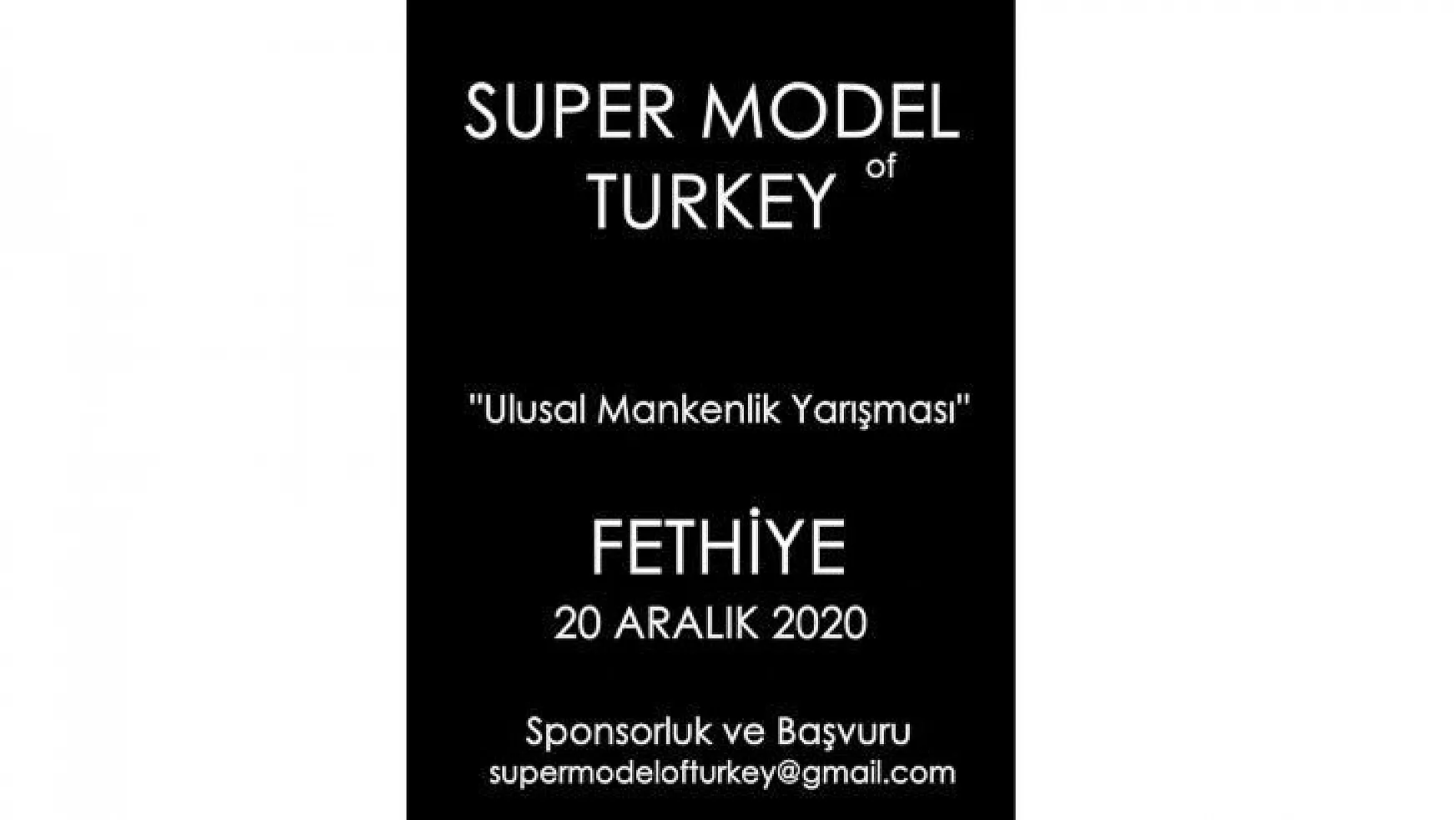 Türkiye'nin Süper Modeli Fethiye'de belirlenecek