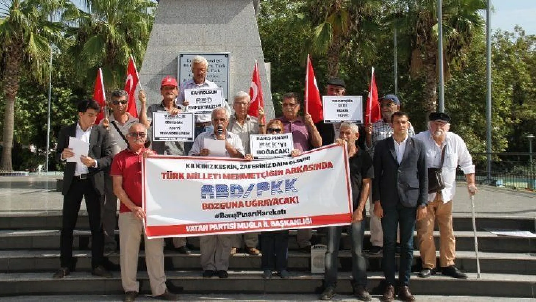 Vatan Partisi Milas İlçe Başkanlığı'ndan Barış Pınarı Harekatına Destek