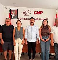 4'lü Masa'dan CHP Fethiye İlçe Başkanı Mustafa Barış Güler'e ziyaret