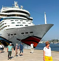 'Aidablu' kruvaziyeri Bodrum'a 2 bin 349 turist getirdi
