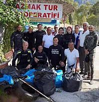 Akyaka Kadın Azmağı'nda dip temizliği