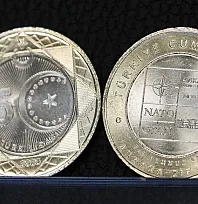 Ankara'daki NATO Zirvesi anısına tedavülde kullanılacak özel 5 lira basıldı