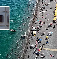 Antalya'da termometreler 41 dereceyi gösterdi, hissedilen sıcaklık bunalttı