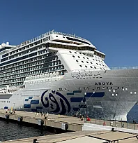 'Aroya' kruvaziyeri Bodrum'a 2 bin 671 turist getirdi