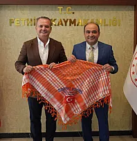 Başkan Akdenizli'den Fethiye Kaymakamı Akkaya'ya 'Seki Güreşleri' daveti