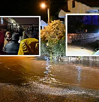 Başkan Karaca ve Kaymakam Akkaya, Fethiye'de su baskınlarından etkilenen bölgede