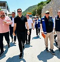 Başkan Mandalinci, saha ziyaretlerini sürdürüyor