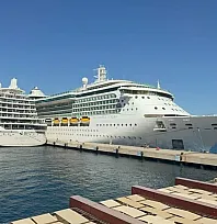 Bodrum'a iki kruvaziyerle 3 bin 319 turist geldi