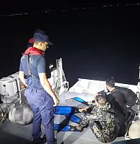 Bodrum Açıklarında Yüzerek Yunanistan'a Geçmeye Çalışan 2 Göçmen Yakalandı