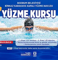Bodrum Belediyesinden çocuklara ücretsiz yüzme kursu