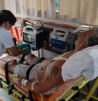 Bodrum'da 1'i yabancı uyruklu 3 kişiye deniz ambulansıyla tıbbi tahliye yapıldı