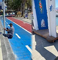 Bodrum'da belediye ekipleri sahada