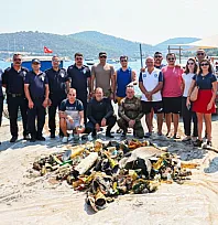 Bodrum'da Deniz Dibi Temizliğinin 11. Etabı Gölköy'de Gerçekleştirildi