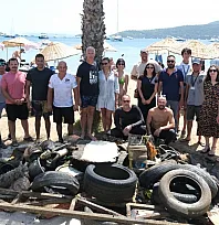 Bodrum'da Deniz Dibinden 650 Kilogram Atık Çıkarıldı
