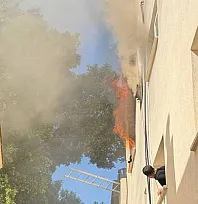 Bodrum'da evde çıkan yangın söndürüldü