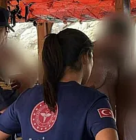 Bodrum'da gezi teknesinde rahatsızlanan vatandaşa tıbbi tahliye