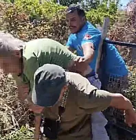 Bodrum'da kendini yakmak isteyen yaşlı kadın makilik alanı ateşe verdi