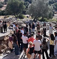 Bodrum'da öğrenciler Pedasa Antik Kenti'nde tarih ve doğayla buluştu