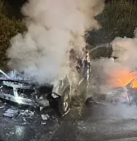 Bodrum'da otomobilde çıkan yangın söndürüldü