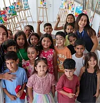 Bodrum'da 'Sayılarla Tuval Boyama Atölyesi' Mini Sergi ile tamamlandı