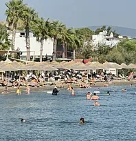 Bodrum'da termometre 40'ı, hissedilen sıcaklık 45'i gördü
