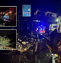 Bodrum'da zincirleme trafik kazası: Karayolu savaş alanına döndü 3 yaralı