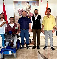 Bodrum Gazeteciler Cemiyeti, Sahil Güvenlik Komutanı Mahmat'ı ziyaret etti