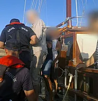 Bodrum ve Marmaris'te ticari yatlarda rahatsızlanan iki kişinin tıbbi tahliyesi yapıldı