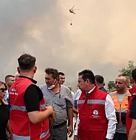 Büyükşehir Tüm Gücüyle Yangın Sahasında