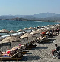 Çalış Plajı'nda Eylül Bereketi Şezlonglar Doldu