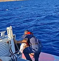 Datça'da denizde sürüklenin iki kişi kurtarıldı