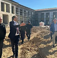 Datça'da Hükümet Konağı inşaatında inceleme