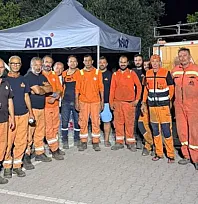 Datça MAG AME ekipleri Göcek'teki orman yangınına destek verdi