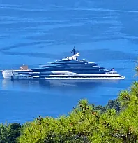 Dünyanın Dev Mega Yatlarından 'Deep Blue' Göcek Koylarına Demir Attı