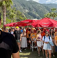 Fethiye açık su yüzme yarışlarında final etabı Kelebekler Vadisi'nde yapıldı