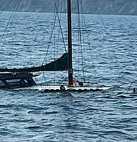 Fethiye açıklarında tekne battı