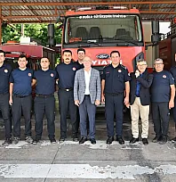 Fethiye Belediyesi'nden itfaiyecilere İtfaiye Haftası ziyareti