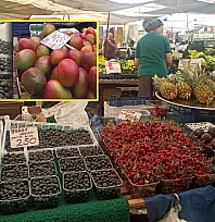 Fethiye Çalış Pazarı'nda Fiyat Rekoru Yaban Mersini ve Mango'da