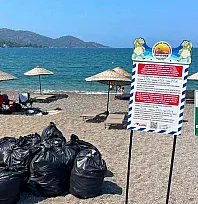 Fethiye Çalış Plajı'nda bir günde toplanan çöp duyarsızlığı gözler önüne serdi