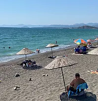 Fethiye Çalış Plajı'nda Hafta Sonu Yoğunluğu