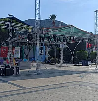 Fethiye'de 30 Ağustos coşkusu için Beşkaza Meydanı hazırlanıyor