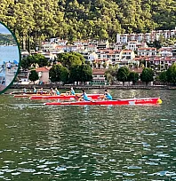Fethiye'de Avrupa Hareketlilik Haftası kapsamında kürek yarışları düzenlendi