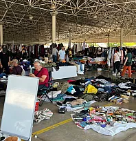 Fethiye'de Çalıca İkinci El Pazarı'nda yoğunluk