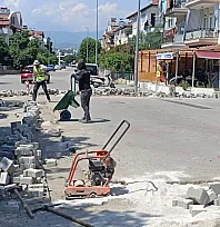 Fethiye'de fiber altyapı sonrası yol onarımı başlatıldı