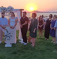 Fethiye'de gün batımında romantik nikah: Cansel ve Dilaver'den unutulmaz tercih