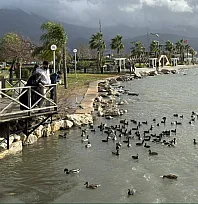 Fethiye'de güneş yüzünü gösterdi, Ördek Adası'nda manzara hayran bıraktı
