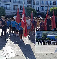 Fethiye'de İlköğretim Haftası çelenk töreniyle başladı
