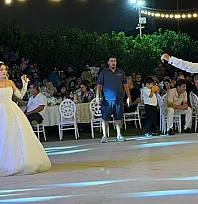 Fethiye'de İsmet Çatal ve Merve Yanık çifti dünyaevine girdi