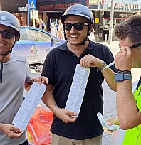 Fethiye'de 'Jokey Kaskı' denetimi: 2 sürücüye 2 bin 500'er lira ceza