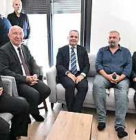 Fethiye'de Kaymakam Akkaya'dan Gazi Binbaşı Kuloğlu'na Ziyaret